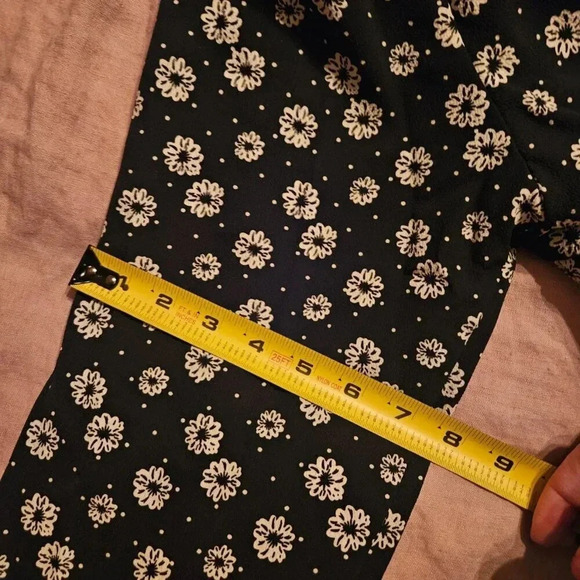 ASOS | Curve Long Sleeve Tiered Smock Midi Dress in Black &  White Floral Print - Picture 14 of 15